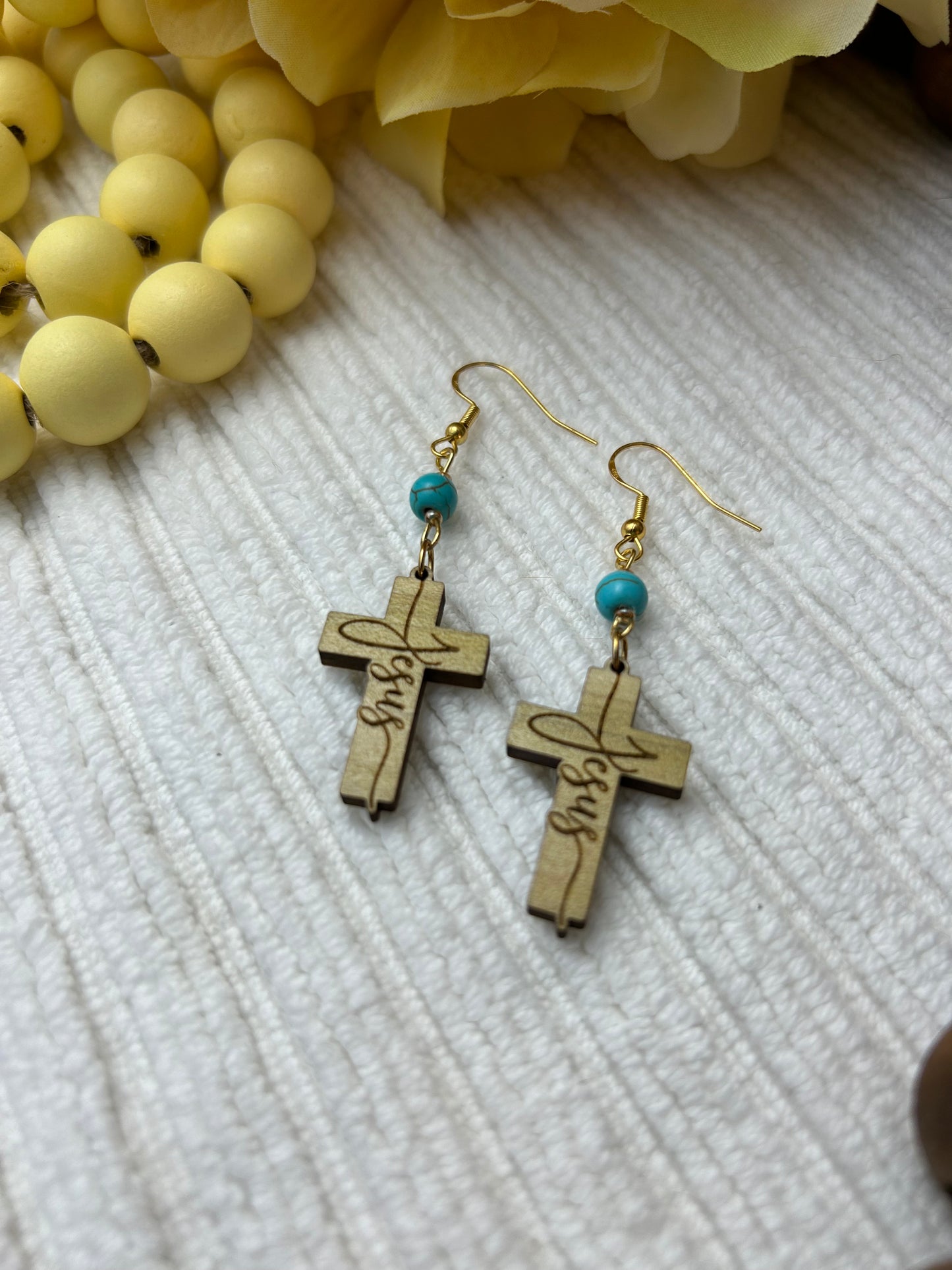 Cross Jesus Earrings