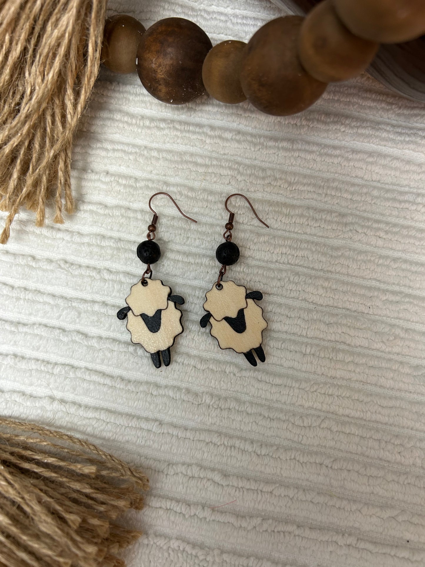 Sheep Dangle Earrings