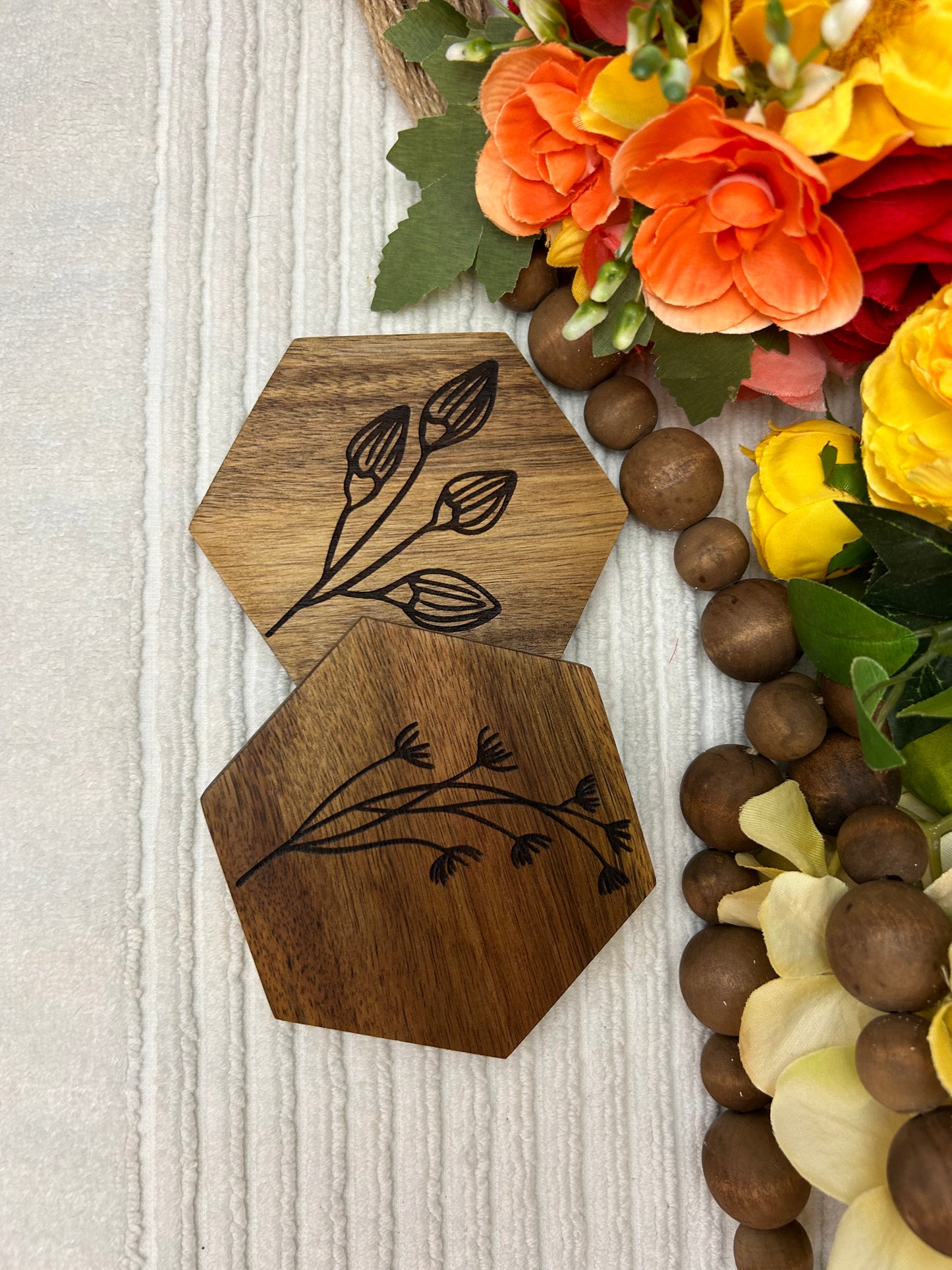 Acacia Wood Coasters