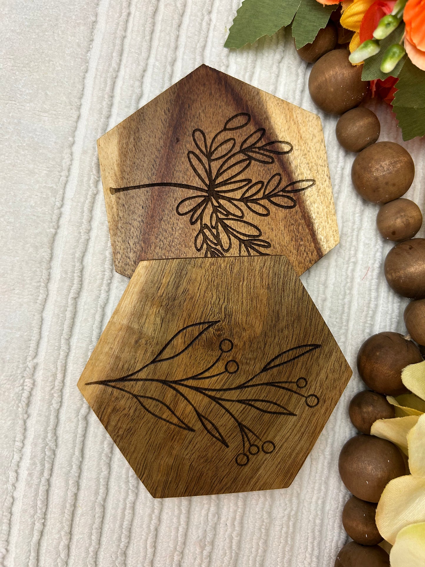 Acacia Wood Coasters
