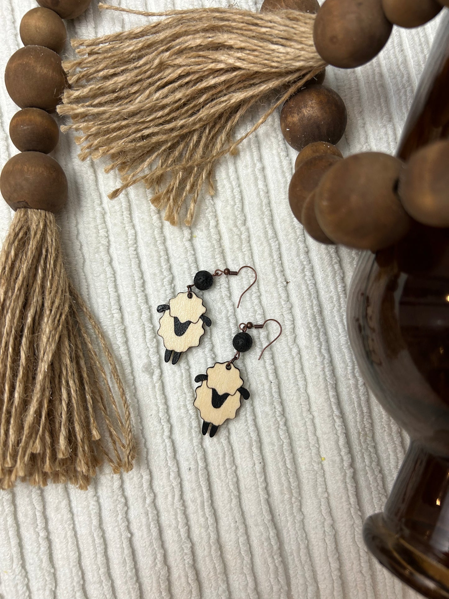 Sheep Dangle Earrings