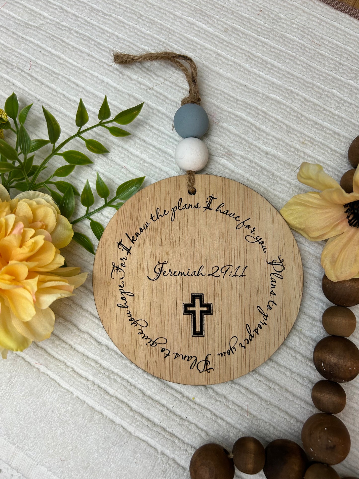Engraved Circle Ornament