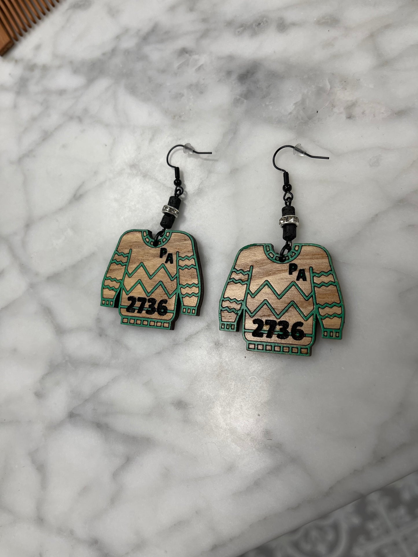 Team Spirit Ugly Sweater Dangles
