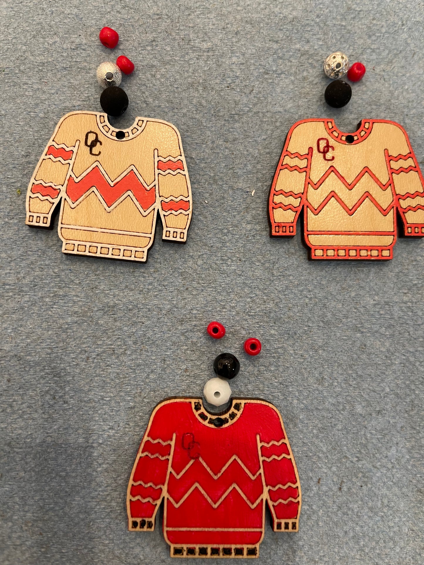 Team Spirit Ugly Sweater Dangles