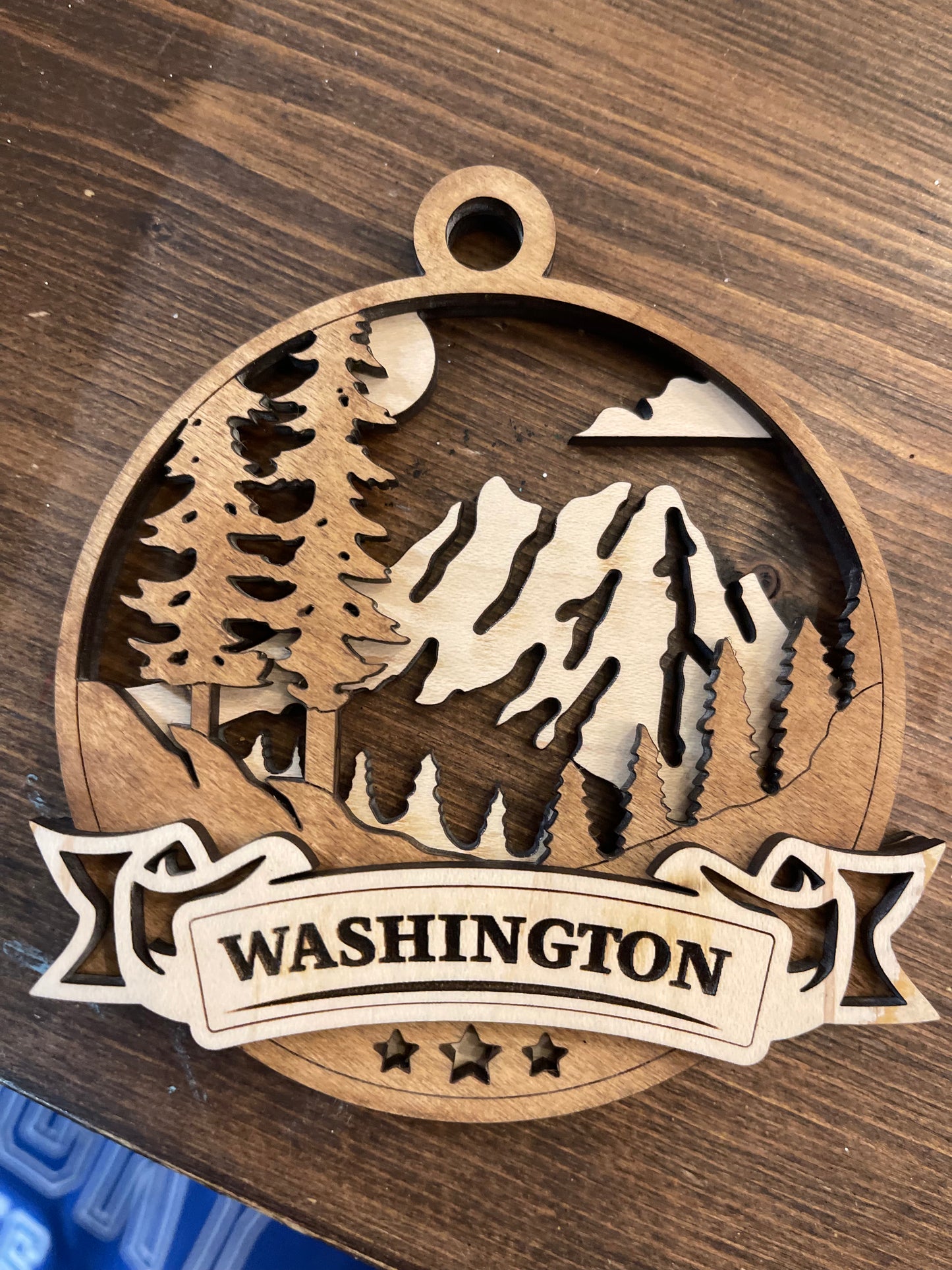 WA State Holiday Ornament and PostCard Set