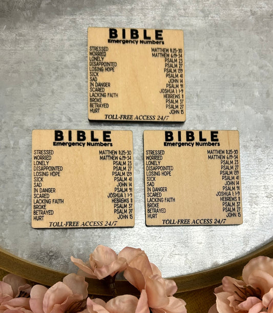 Bible Emergency Verses Magnet