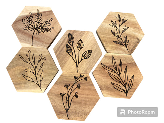 Acacia Wood Coasters